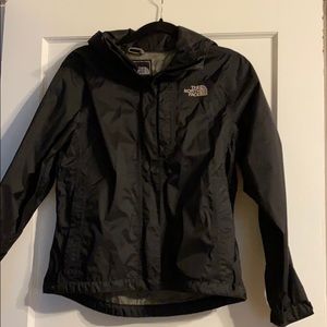 The North Face HyVent Black Raincoat
